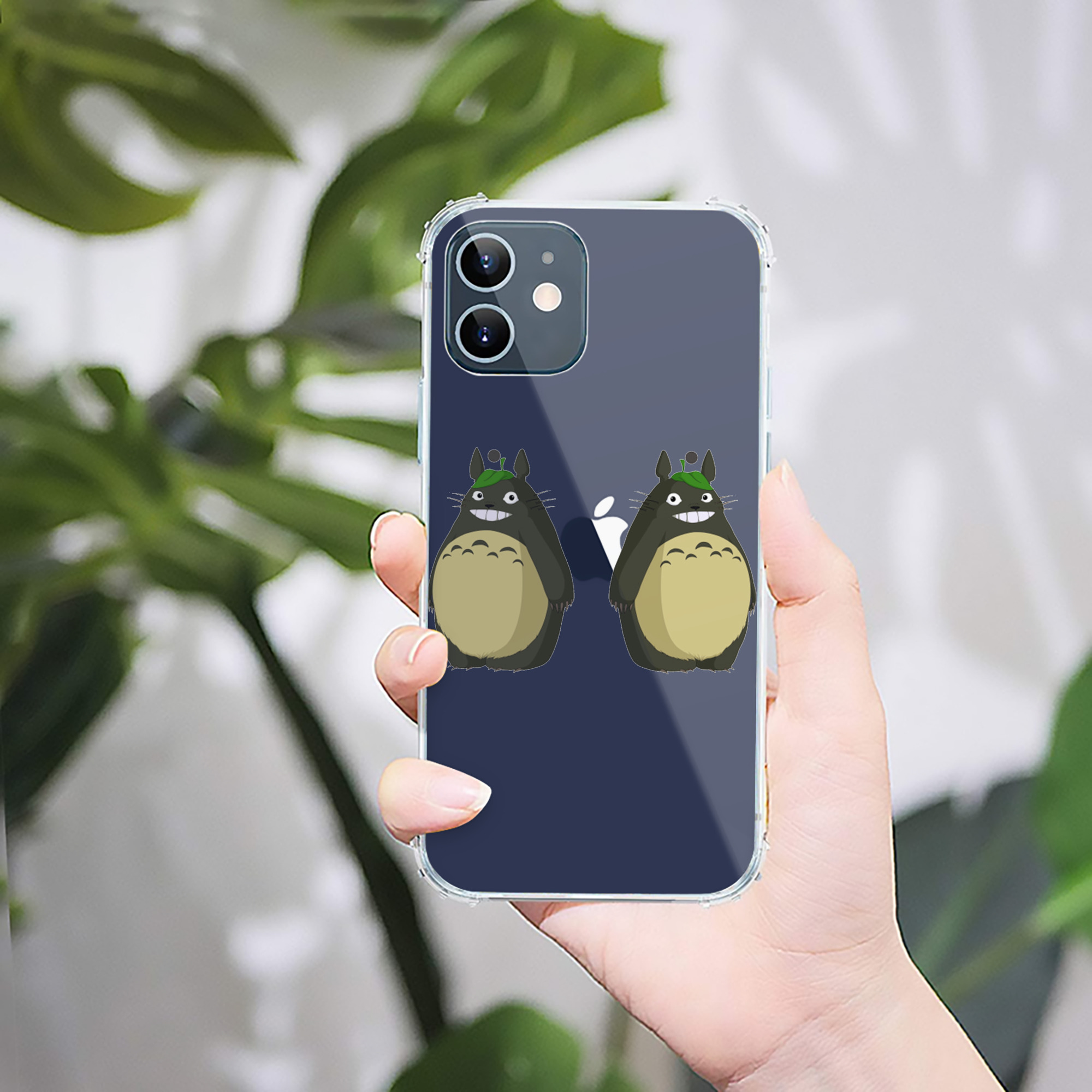 （画像用） となりのトトロ 草壁メイ 草壁サツキ My Neighbor Totoro Satsuki Kusakabe Mei Kusakabe 【iPhone 12シリーズ対応】透明スマホケース（クリアソフトケース）